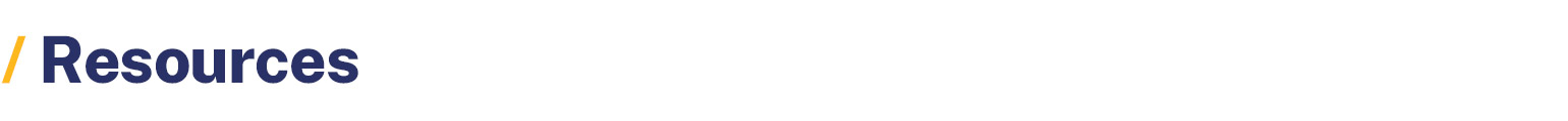 Resources Section Header