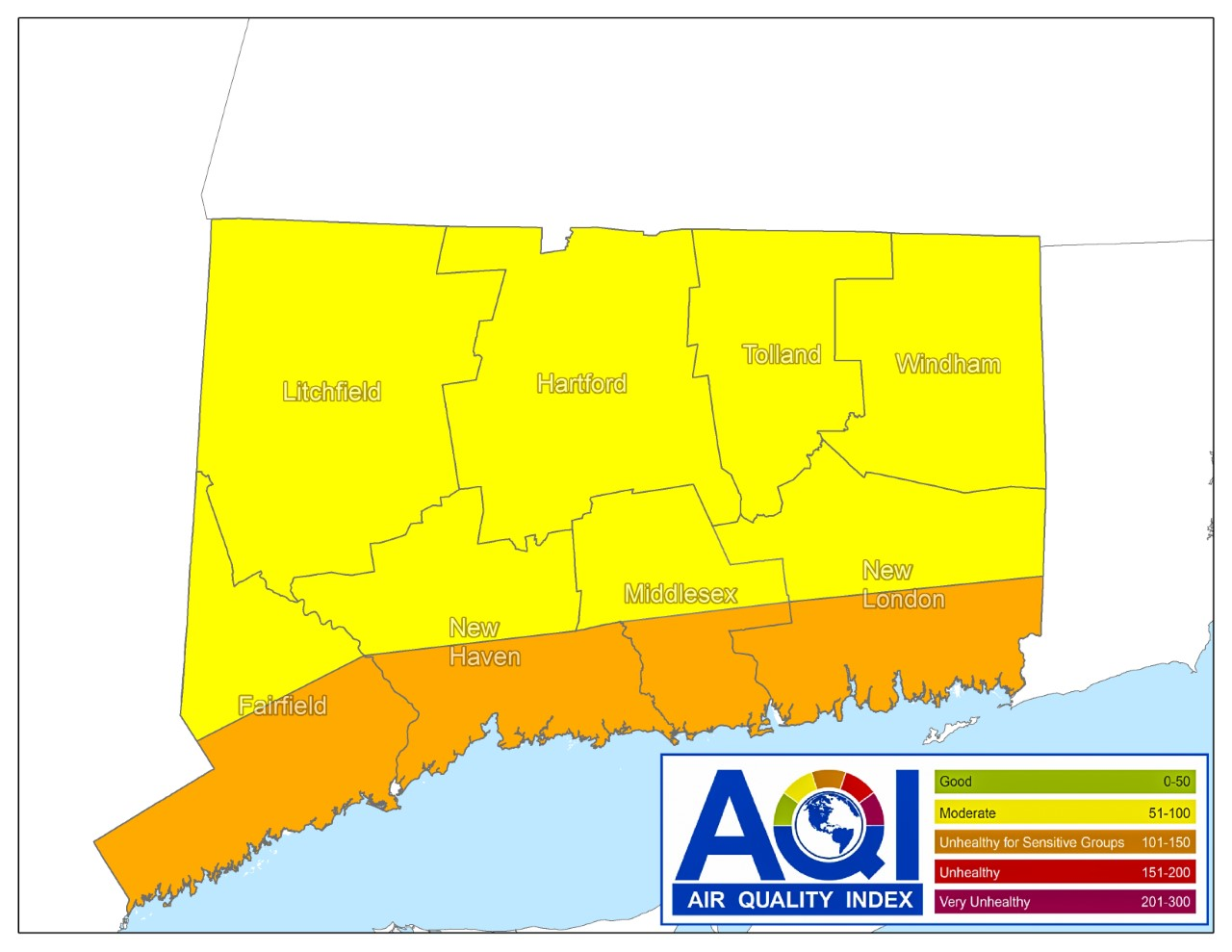 AQI Ozone Map