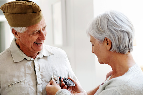 Veteran and wife
